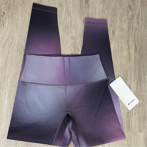 Lululemon Align No Line High-Rise Leggings 28” Aurora Haze Purple Multi NWT